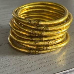 BuDhagirl Gold Bangle Set of 8